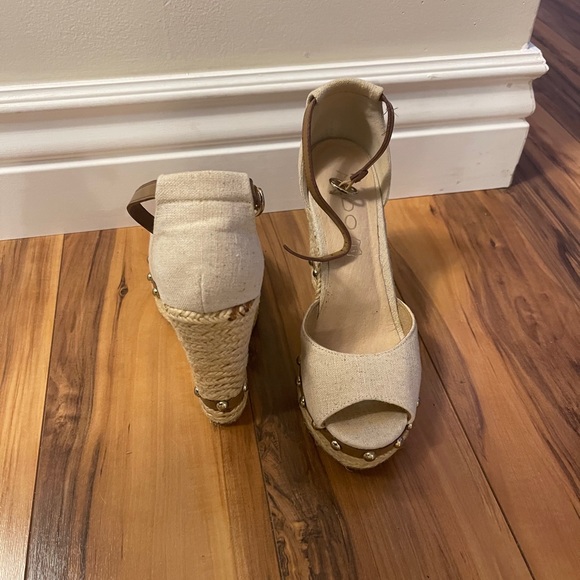 Aldo Faribrio Wedges - Beige - Picture 3 of 7